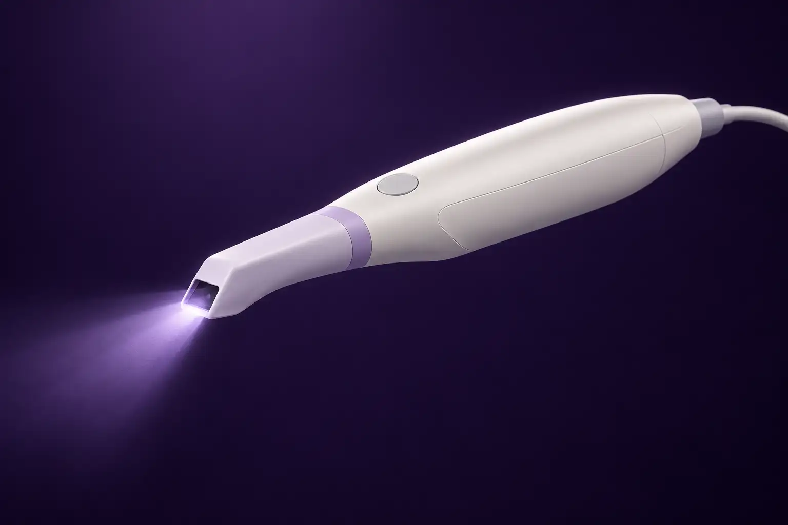 The intraoral scanner wand as a hero product.